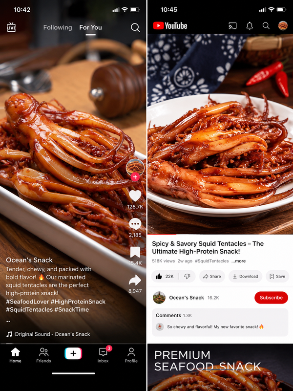 🦑BBQ Roasted Whole Squid Snack – Ready to Eat, Individually Wrapped-YOE