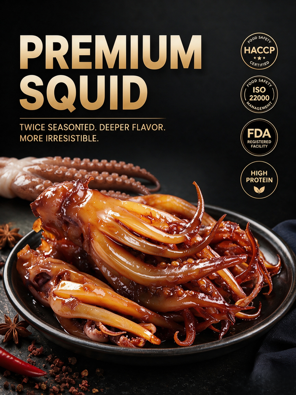 🦑BBQ Roasted Whole Squid Snack – Ready to Eat, Individually Wrapped-YOE