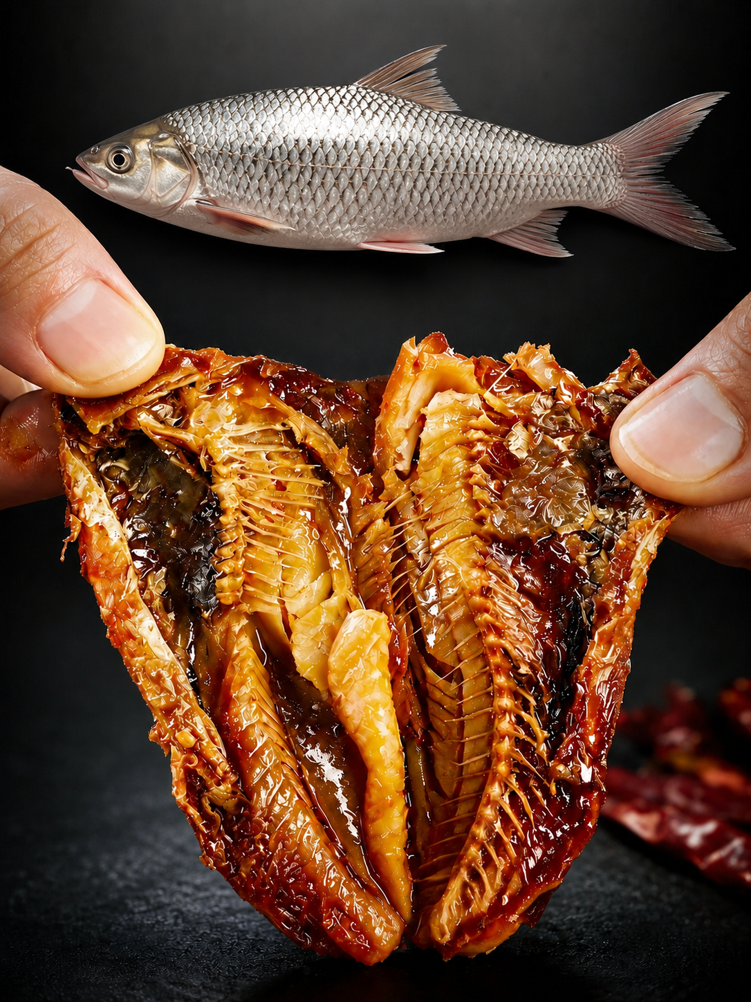 🐟️Gourmet Spicy Whole Fish | Vacuum-Sealed | High Protein Seafood Snack-YOE