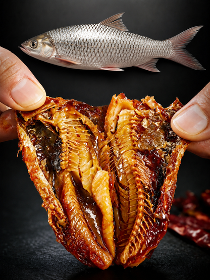 🐟️Gourmet Spicy Whole Fish | Vacuum-Sealed | High Protein Seafood Snack-YOE