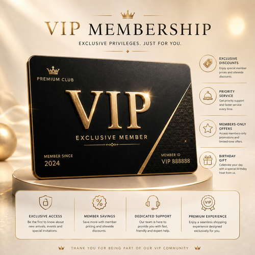VIP Premium Membership Card